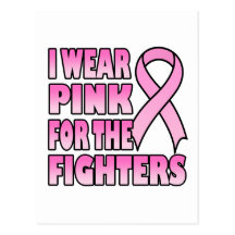 I Wear Pink for the Fighters Postcard