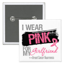 I Wear Pink Ribbon For My Girlfriend Breast Cancer