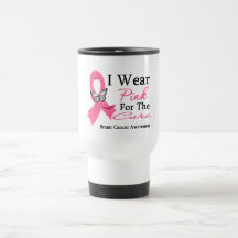 I Wear Pink Ribbon For The CURE Breast Cancer Coffee Mugs