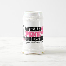 I Wear Pink Ribbon Support For My Cousin Coffee Mugs