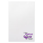I Wear Purple 42 Me Pancreatic Cancer Stationery Design