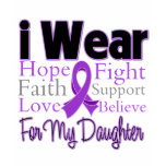 I Wear Purple Collage Daughter - Pancreatic Cancer t-shirts