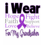 I Wear Purple Collage Grandfather - Pancreatic Can t-shirts