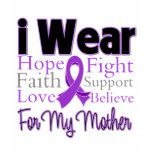 I Wear Purple Collage Mother - Pancreatic Cancer t-shirts