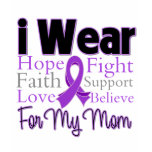 I Wear Purple Collage Mum - Pancreatic Cancer t-shirts