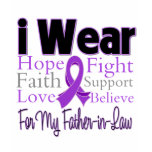 I Wear Purple Father-in-Law - Pancreatic Cancer t-shirts