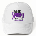 I Wear Purple For ME 10 Epilepsy hats