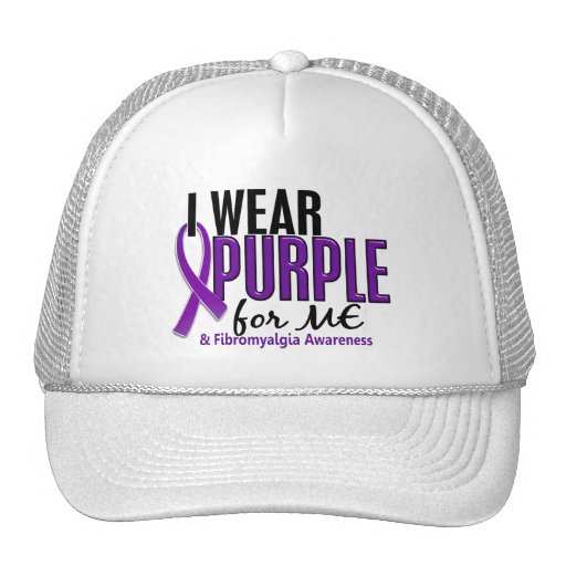 I Wear Purple For ME 10 Fibromyalgia Mesh Hat