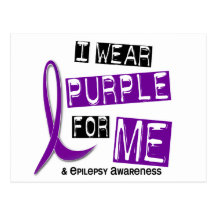 I Wear Purple For Me 37 Epilepsy Post Cards