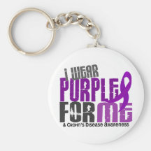 I Wear Purple For ME 6 Crohn’s Disease Key Chains