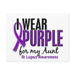 I Wear Purple For My Aunt 10 Lupus postcards