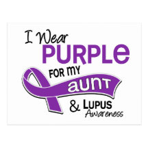 I Wear Purple For My Aunt 42 Lupus Post Card