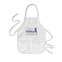I Wear Purple For My Aunt (Purple Ribbon) Apron