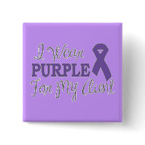 I Wear Purple For My Aunt (Purple Ribbon)