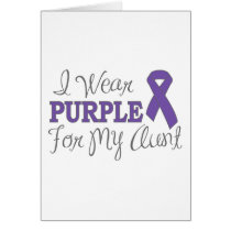 I Wear Purple For My Aunt (Purple Ribbon)