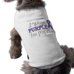 I Wear Purple For My Aunt (Purple Ribbon) pet clothing