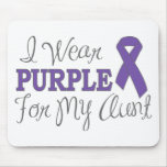 I Wear Purple For My Aunt (Purple Ribbon) mousepads