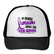 I Wear Purple For My Best Friend 37 Epilepsy Hat