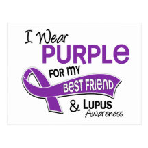I Wear Purple For My Best Friend 42 Lupus Post Cards
