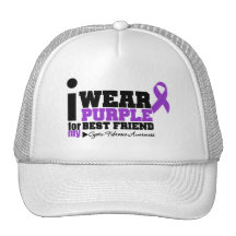 I Wear Purple For My Best Friend Cystic Fibrosis Trucker Hat