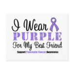 I Wear Purple For My Best Friend postcards