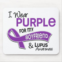 I Wear Purple For My Boyfriend 42 Lupus Mousemats