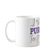 I Wear Purple For My Boyfriend (Purple Ribbon) Coffee Mug