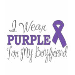 I Wear Purple For My Boyfriend (Purple Ribbon) t-shirts