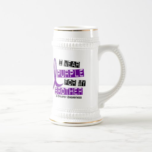 I Wear Purple For My Brother 37 Epilepsy Coffee Mugs