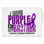 I Wear Purple For My Brother 6 Crohn’s Disease cards