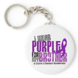 I Wear Purple For My Brother 6 Crohn’s Disease keychains