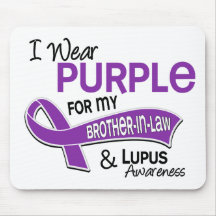I Wear Purple For My Brother-In-Law 42 Lupus Mouse Mats