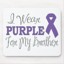 I Wear Purple For My Brother (Purple Ribbon)