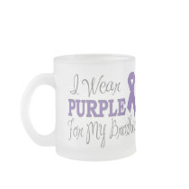 I Wear Purple For My Brother (Purple Ribbon) Coffee Mug