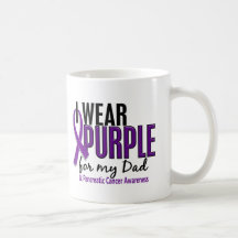 I Wear Purple For My Dad 10 Pancreatic Cancer Mug