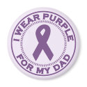 I Wear Purple For My Dad magnets