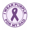 I Wear Purple For My Dad t-shirts