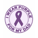 I Wear Purple For My Dad t-shirts