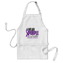 I Wear Purple For My Daughter 10 Epilepsy Apron