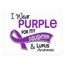 I Wear Purple For My Daughter 42 Lupus Post Cards