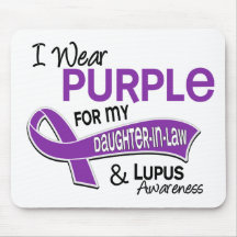 I Wear Purple For My Daughter-In-Law 42 Lupus Mouse Mat