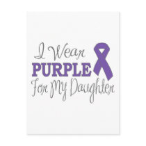 I Wear Purple For My Daughter (Purple Ribbon)