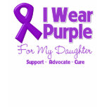 I Wear Purple For My Daughter t-shirts