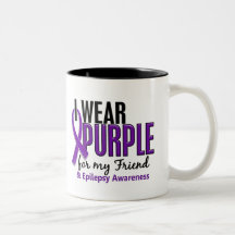 I Wear Purple For My Friend 10 Epilepsy Mug