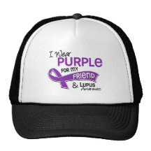I Wear Purple For My Friend 42 Lupus Mesh Hats
