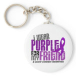 I Wear Purple For My Friend 6 Crohn’s Disease keychains