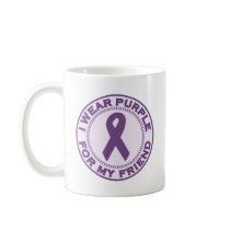 I Wear Purple For My Friend Mugs