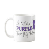 I Wear Purple For My Friend (Purple Ribbon) Coffee Mug