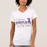 I Wear Purple For My Friend (Purple Ribbon) T-shirts