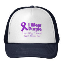 I Wear Purple For My Friend Trucker Hat